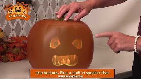 The Talking Animated Pumpkin with Built-In Projector & Speaker