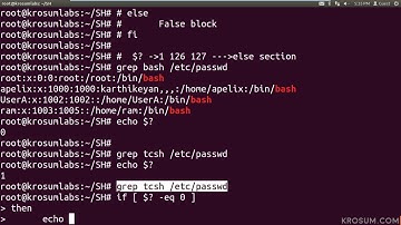 Shell Script Conditional statement - if else statement