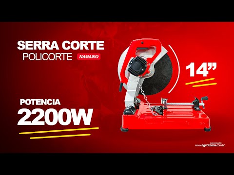 Vídeo de Serra Corte Rápido Policorte 14 Pol 355mm 2200W