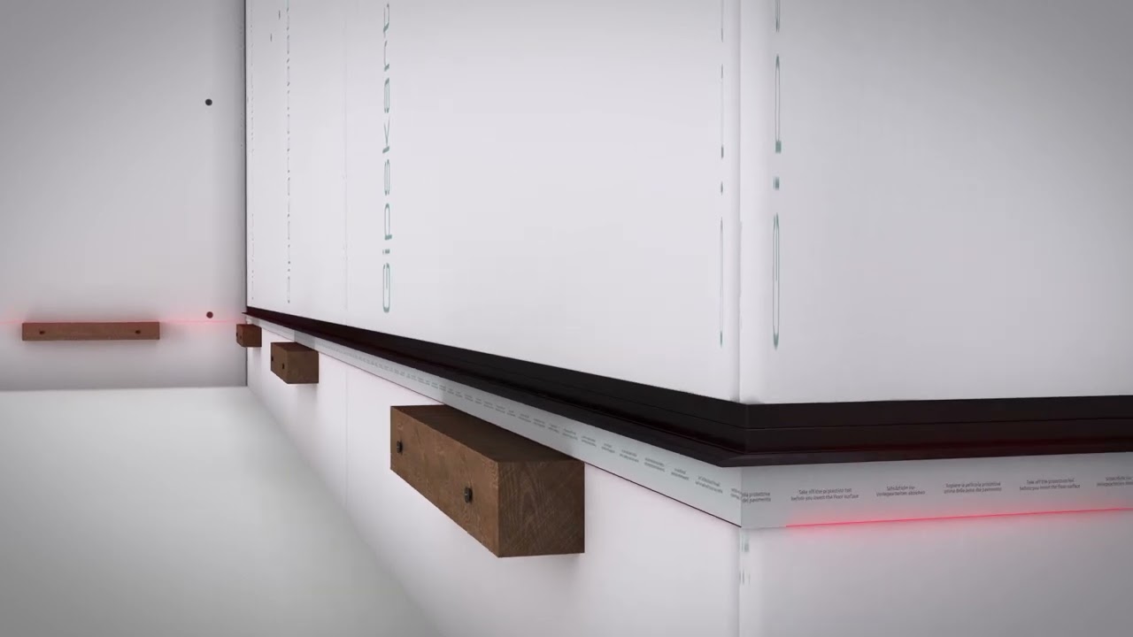 Assembling & Installation: shadow gap profile for drywall