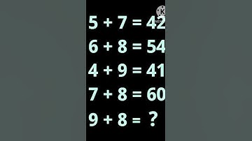 Extreme Math Puzzle Challenge!#mathpuzzle #puzzle #iqtest #iq