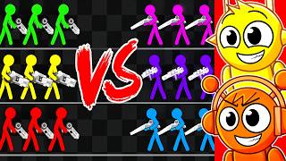 EPIC 3v3 Stickman Battle! screenshot 4