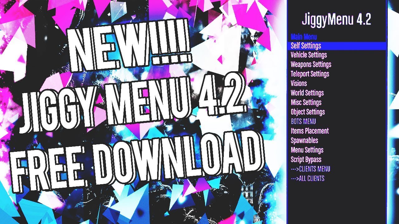 NEW!! GTA 5 JIGGY MENU v4.2 MOD MENU!! | FREE DOWNLOAD | (JTAG/ - 