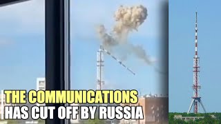 Ukrainian TV tower in Kharkov is no more