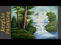 Simple acryllic painting for beginners | landsacape scenery paiting