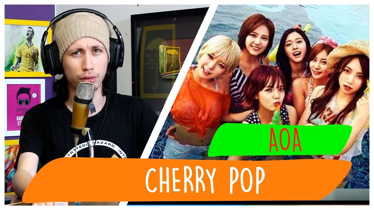 REAGINDO À AOA (에이오에이) Cherry Pop Lyrics (HanRomEngColor Coded