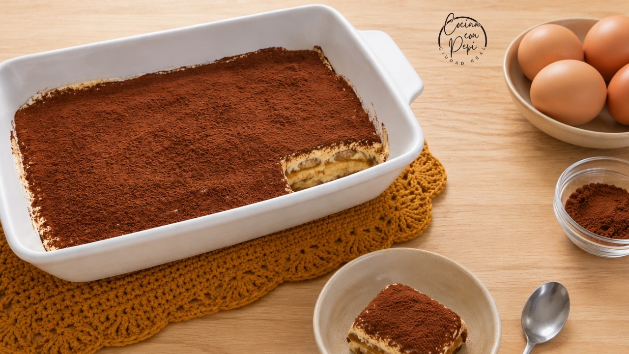 Tiramisú clásico en Thermomix | Fácil, rápido y cremoso