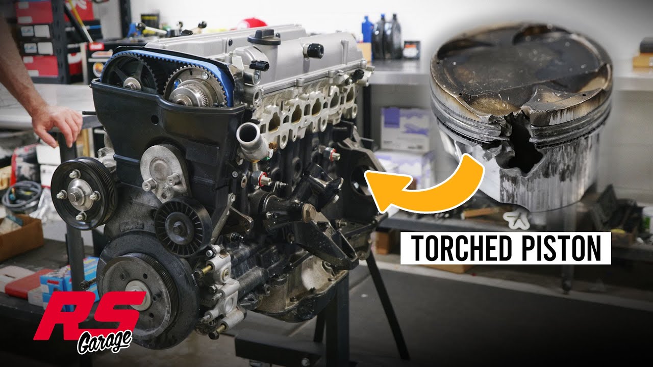 2JZ Teardown First Time Build Ends with Hole in Piston | RS Garage
