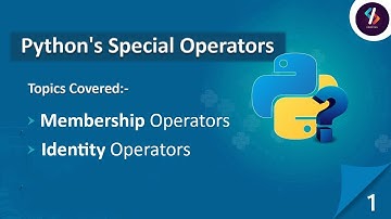 Python Tutorial for Beginners | Membership operators in Python | Identity Operators in Python
