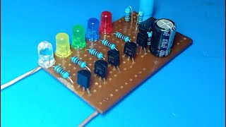 How to make LEDs charser using only ic timer 555 , electronic project , LEDs flasher