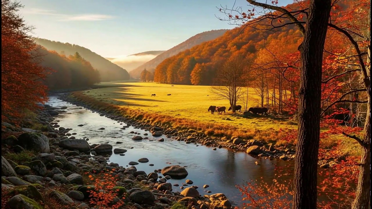 Beautiful Autumn Night 🌙 Peaceful Instrumental Music to Calm Mind and Soul