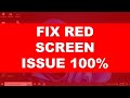 Monitor red screen issue | My monitor giving me red screen | How to fix a Red Screen