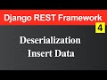 DeSerialization and Insert Data Django REST Framework (Hindi)