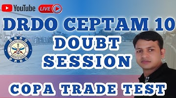 DRDO COPA Skill Test | Doubt Session 3