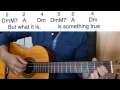 Guitar Accompaniment - I Just Called to Say I Love You - Easy Guitar (Including lyrics and chords)