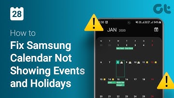How to Fix Samsung Calendar Not Showing Events and Holidays | Unable to Check Public Holidays?