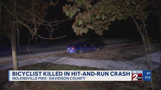 Driver ran from deadly crash involving bicyclist on Nolensville Pike