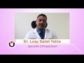 Dr  loay salah yahia  specialist orthopedician axon medica