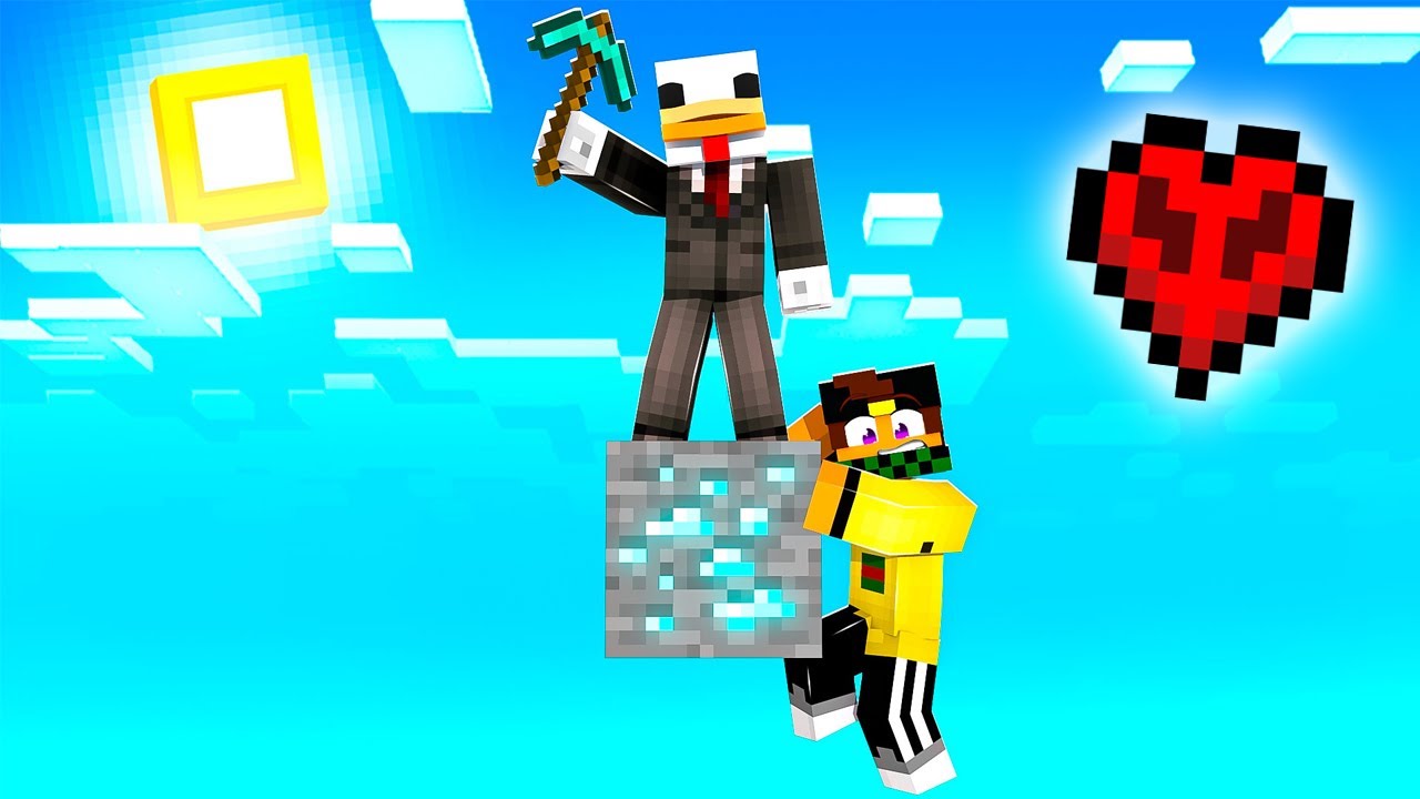 GIOCHIAMO A MINECRAFT CON 1 SOLO BLOCCO IN HARDCORE