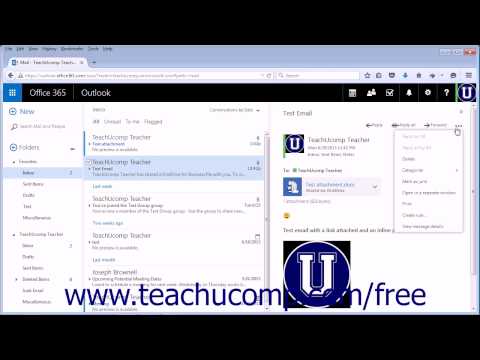 Outlook Web App Tutorial Printing Messages 2015 Microsoft Training