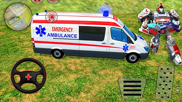 Ambulance Robot City Rescue Game-robot ambulance game-Best Android IOS Gameplay