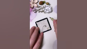 Zentangle Pattern Tangle #SPRINGKLE 禪繞畫入門 禪繞圖樣 (N.2218) how to draw by Eva Wu #bijou #shorts