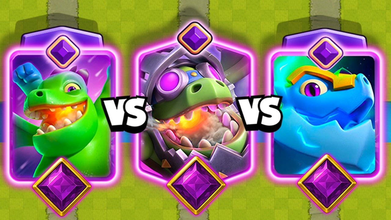 CUAL ES EL MEJOR DRAGON EVOLUCIONADO? | BEBE DRAGON vs INFERNAL vs ELECTRICO | Clash Royale