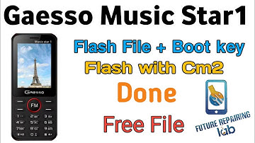 Gaesso Music star 1 tested flash file + boot key