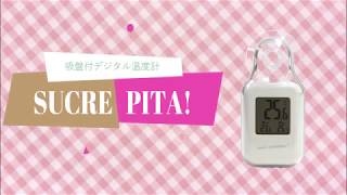 【EMPEX】吸盤でピタッと貼り付く　シュクレ・ピタ！温度計