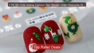 1 Pc 5D Cute Anime Cartoon Nail Sticker Chibi Character Nail Art Hi... -- Top Rated 2026 | Buy Now!