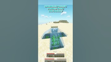 Unlimited water source with one bucket!😱 #minecraft #shorts