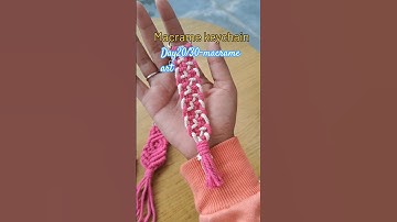 diy macrame keychain ✨#diy #craftyliving #macrame #handmadebusiness #smallbusinessindia