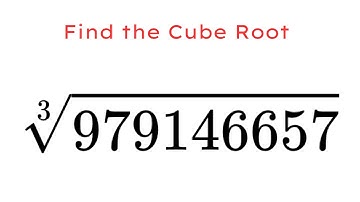 Find the cube Root | Interesting Question