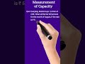 Measurement of Capacity | Capacity ka measurement kaise kare | Capacity che measurement kase karave
