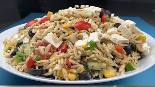 How to make Orzo Salad With Vegetables & Feta Cheese Recipe