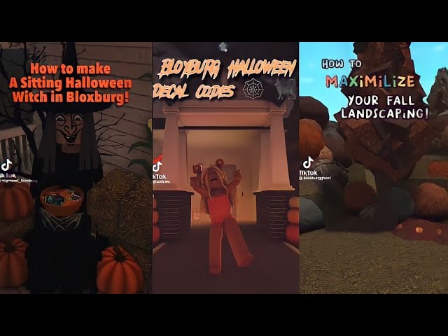 Bloxburg HALLOWEEN new UPDATE HACK compilation *2022* PART 1