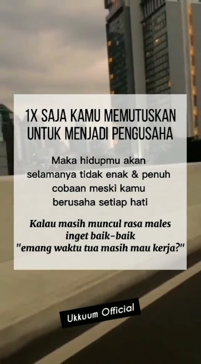 Fix Kamu Harus Jadi Pengusaha