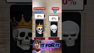 🔋Battery Test Nothing Phone 3a Pro vs iPhone 17 ⚡(100% to 0%)