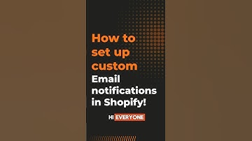 How to Set Up Custom Email Notifications in Shopify #shopifytips #shopifyforbeginners #shopify2025