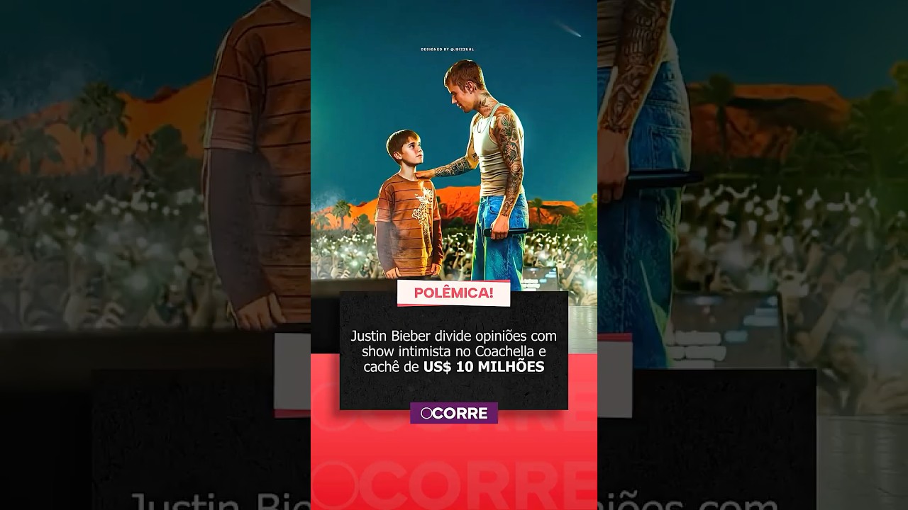 Justin Bieber divide opiniões com show intimista no Coachella e cachê de US$ 10 milhões