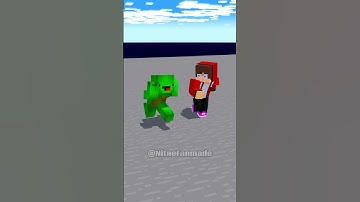 Steve And Mikey & JJ Running Away From Black Hole With His Girlfriends!