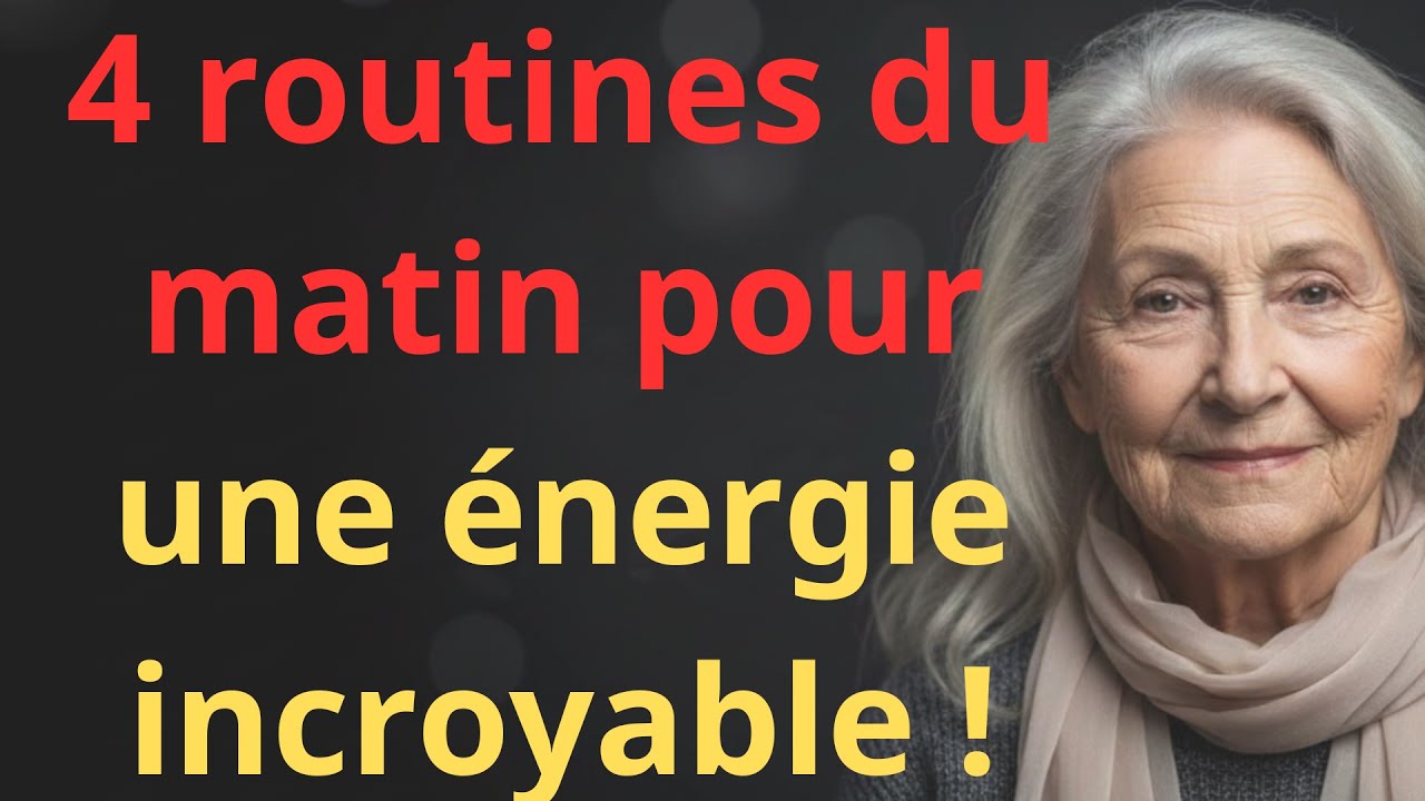 4 routines matinales pour booster votre vitalité à tout âge - YouTube