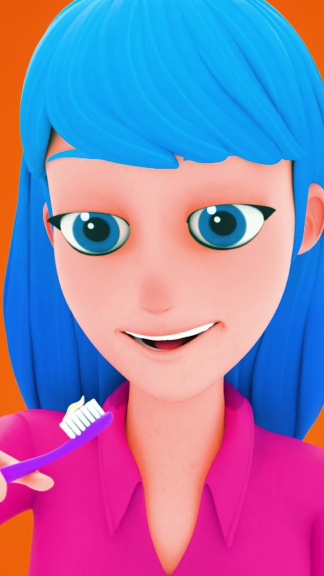 Cepillo mis dientes ?? #short #familiablu