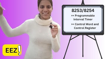 8253/8254 | Programmable Interval Timer | Control Word and Control Register in 6 minutes| Energetic!