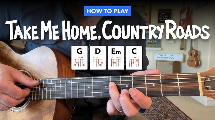 🎸 Take Me Home, Country Roads • Easy guitar lesson w/ chords (John Denver) - YouTube take-me-home-country-roads-easy-guitar-lesson-w-chords-john-denver-youtube