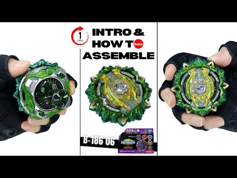 Gold Spriggan, First Recolor! B-186 06 Intro & How To Assemble Takara Tomy Beyblade Burst Superking