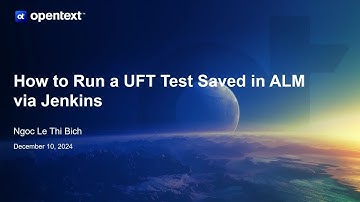 How to run UFT test saved in ALM via Jenkins.