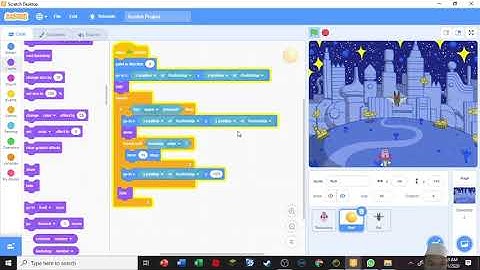 membuat game space shooter dengan scratch