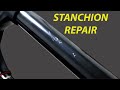 How to repair fork stanchion scratches the easy way