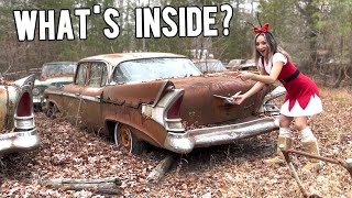 LOOK WHAT WE FOUND?!?! - Treasure Hunting Car Trunks At Junkyard Part 3!